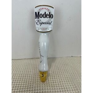 Modelo Especial Beer Tap Handle White Gold Cerveza Draft Bar Triple Side